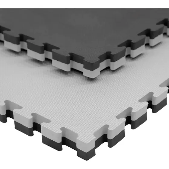 Tatami Negro Y Gris De 100 X 100 X 2.0 Cm