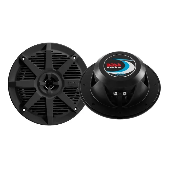 Parlante tipo full range Boss MR62B para moto/cuatriciclo color negro 7.598" x 6.5" x 6.496 " x 2 unidades