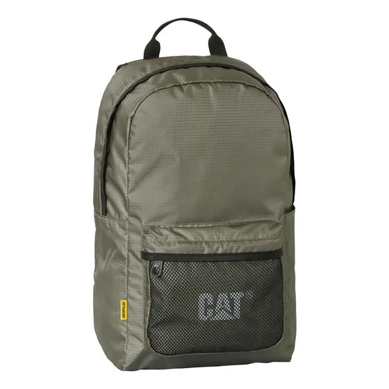 Mochila Cat V-power A1 Color Verde musgo Diseño de la tela Lisa