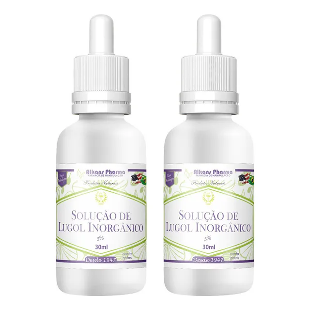 Lugol Forte 5% 200 Ml + Nota E Laudo De Analise