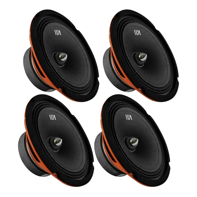 Medio Rango 6 Pulgadas Cabo68 125wrms War Audio 4pzas/2pares Color Cromo