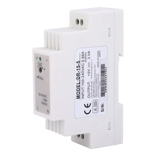 Fuente De Alimentación De Riel Din 15 W 5 V Para Armario