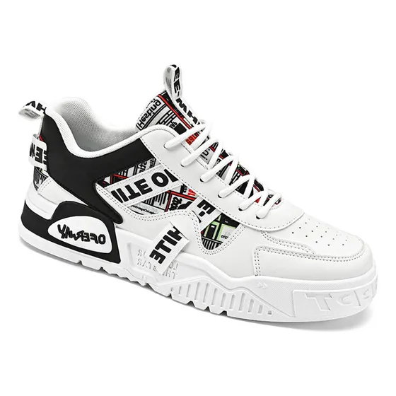 Zapatillas De Hombre Modernas Con Bloques De Color Graffiti