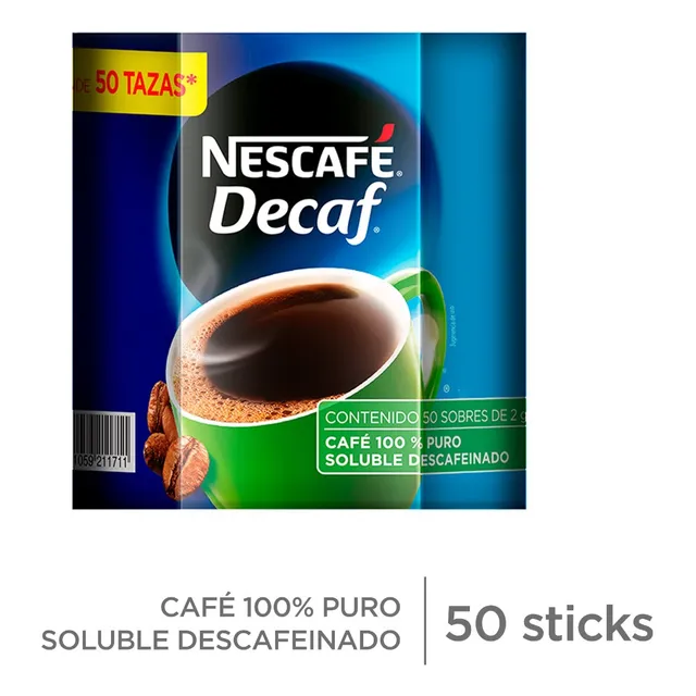 Café Instantáneo Decaf Pack 50 Sobres 8503096 Nescafé