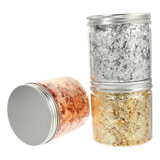 Foil Flakes Gold Foil Gold Leaf 3 Botellas Foil Flakes Gold Foil Gold Leaf 3 Botellas