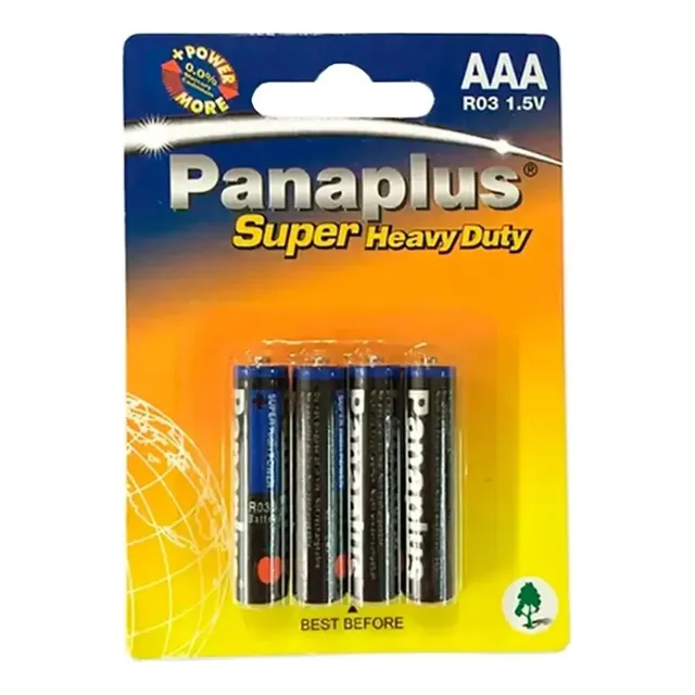 Pila Común Panaplus Doble Aaa Pilas Pack De 4 Unidades Alta Calidad Everest