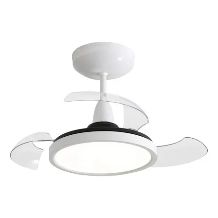 Ventilador De Teto Aliseu Retrátil Mid Branco Diâmetro 70 Cm Quantidade De Pás 3 127/220v Transparente Plástico