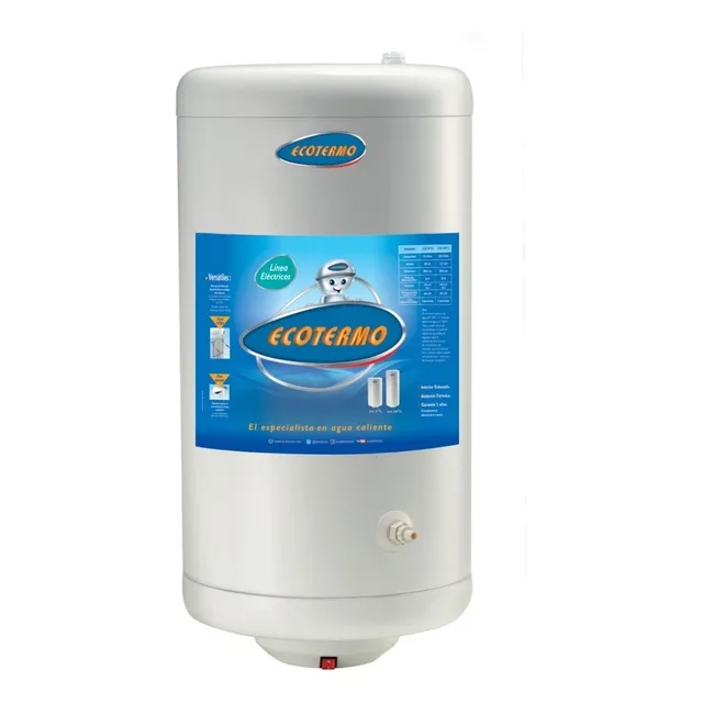 Termotanque Electrico Ecotermo C/inf 70lts 1400w Color Blanco
