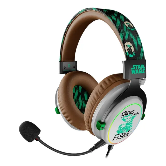 Auriculares Gamer Arcus110t Grogu Edicion Limitada Star Wars