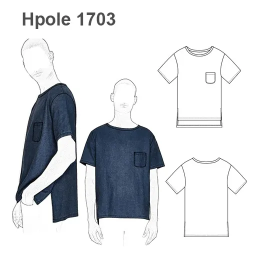 Molde, Patrón Franela Básica Oversize Hombre
