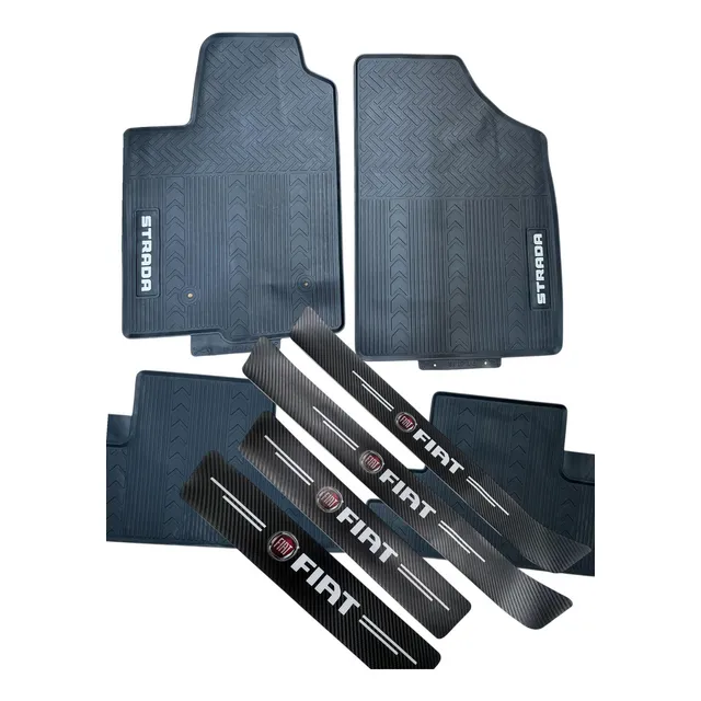 Alfombra Fiat Strada 100 % Goma Mas Cubrezocalos Fiat