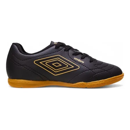 Chuteira Futsal Class Footballer Conforto Preto/dourado 40 Br