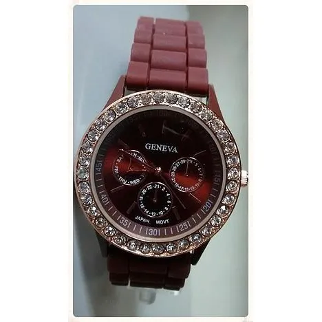 Reloj Geneva Dama Diamantes Original