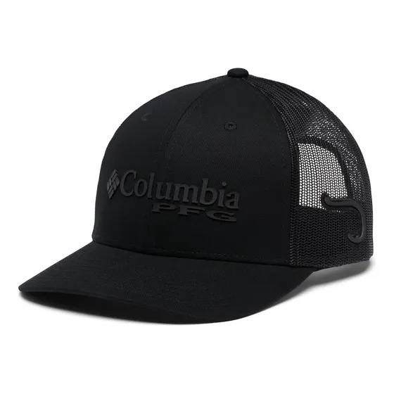 Columbia Pfg Fish Flag Mesh Ball Cap-high Talla Única Neg...