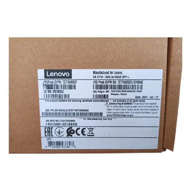 Tarjeta De Red Lenovo 7zt7a00537 De 2 Puertos Original