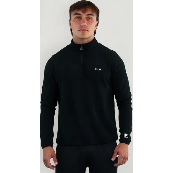 Remera Fila Basic Thermo Hombre Larga Polar 1/2 Cierre