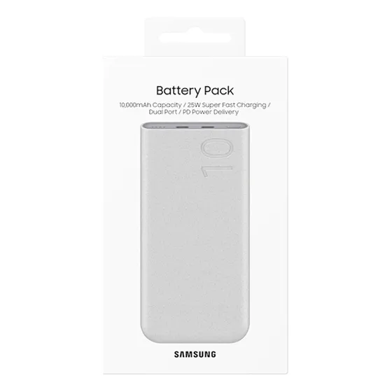 Battery Pack Samsung - Capacidad 10.000mAh / 25 W Super Fast Charging / Dual Port / PD Power Delivery