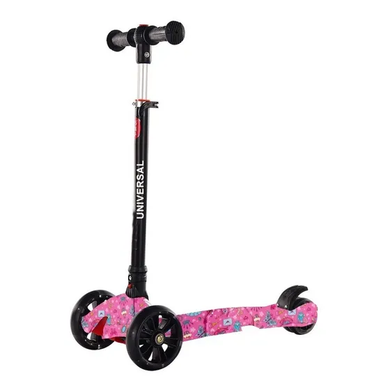 Monopatin Scoot Go 4 Ruedas Con Luces Reforzado Plegable