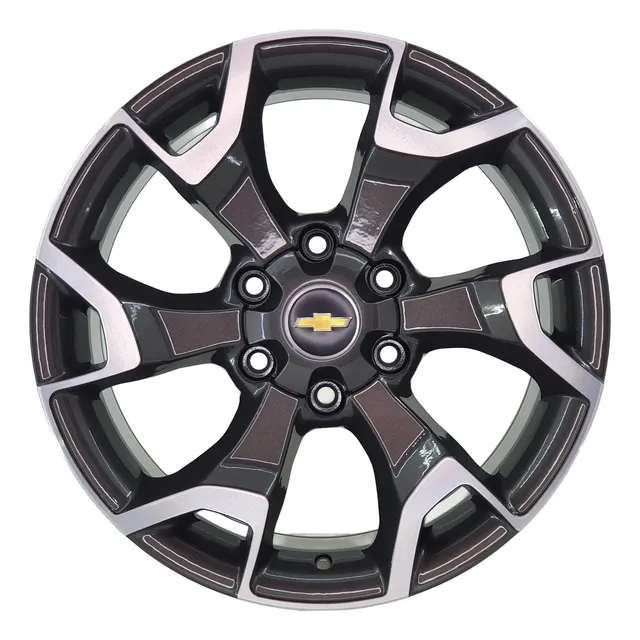 Jogo Roda Aro 18 Gm S10 2025 Ltz 6x139 Grafite Diam Brilhant