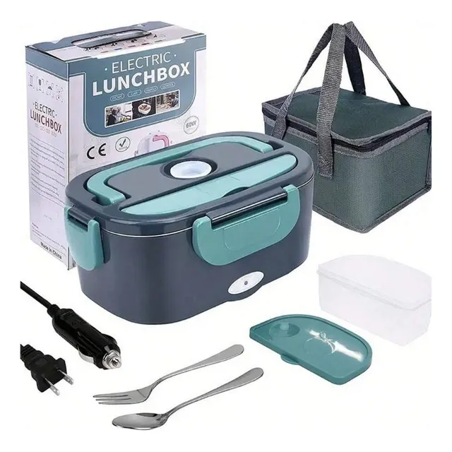 Lonchera Vianda Eléctrica Térmica Portátil Calienta Comida