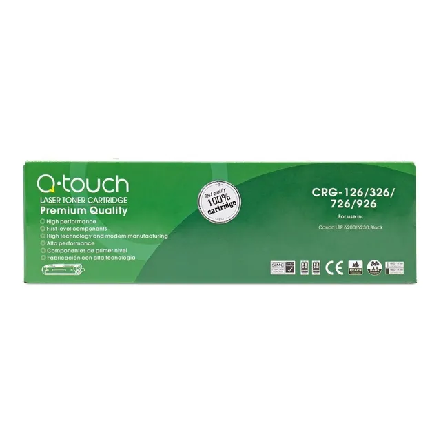 Toner Q-touch Crg-126 Compatible Canon Lbp 6200 Negro