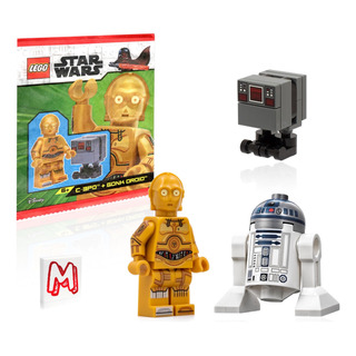 Minifiguras Lego Star Wars R2-d2, C-3po Y Droid Gonk Minifiguras Lego Star Wars R2-d2, C-3po Y Droid Gonk