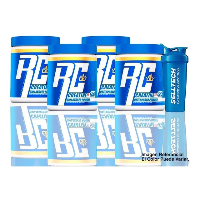 Pack Creatina Monohidratada Ronnie Coleman 300gr X4 + Shaker