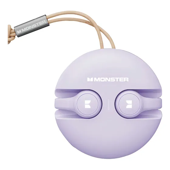 Audífonos Inalámbricos Con Clip Bluetooth Monster Xkt21 Color Violeta
