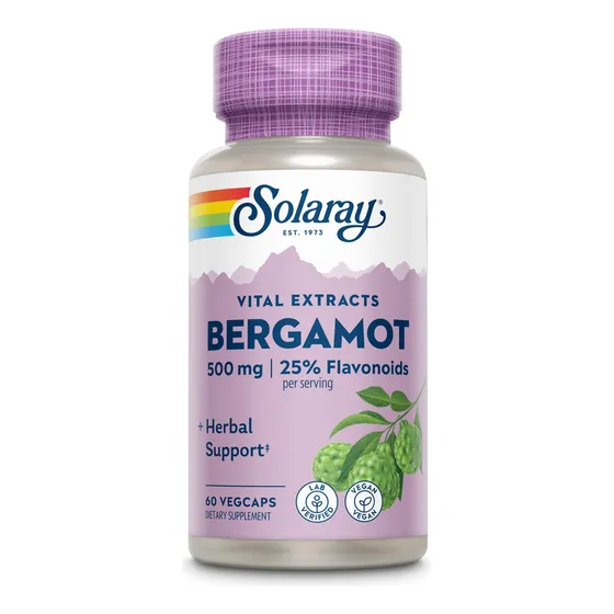 Solaray Bergamota 500 Mg: Suplemento De Bergamota Cítrica Pa