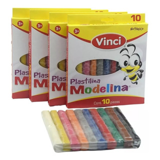 Plastilina En Barra Vinci 3 Cajas Con 10 Colores C/u Plastilina En Barra Vinci 3 Cajas Con 10 Colores C/u