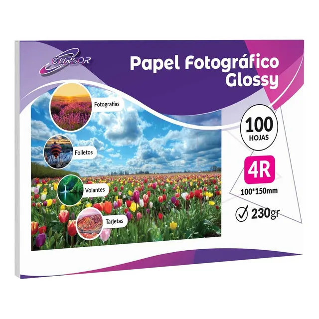 600hjs Papel Fotográfico Glossy 4r 10x15 230gr Enviogratisx2