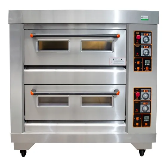 Horno En Acero 2 Cabinas 4 Latas Panadería Industrial