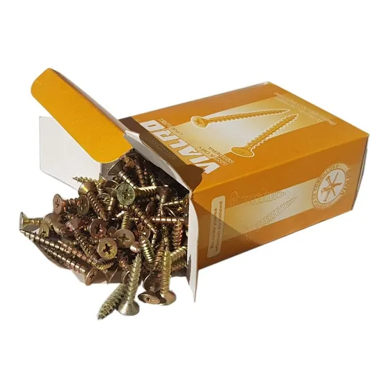 200 Tornillos Fix Autoperforante Para Madera 3,5 X 22mm