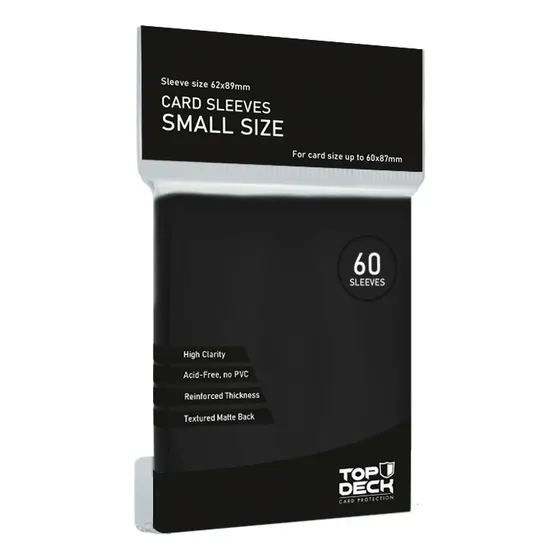 Protector Top Deck Negro Tamaño Small