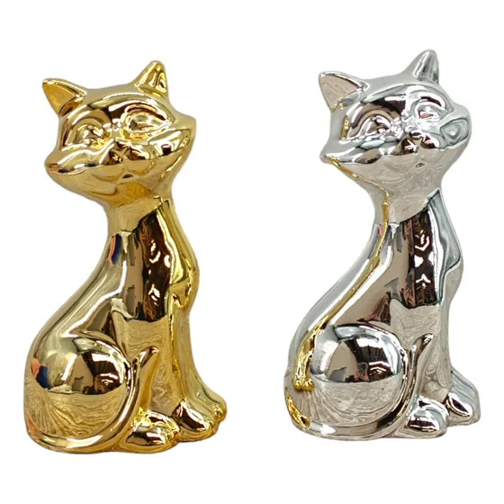 Figura Decorativa Pack 2 Color Gato