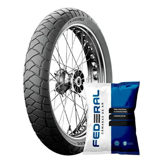 Pneu Michelin 120/70 R19 60v Anakee Adventure + Câmara De Ar