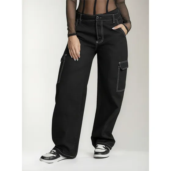 Pantalón Mujer Negro Atypical 33440