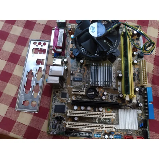 Mother Asus Procesador Pentium Dual Core Memoria 1 Gb Cooler Amarillo