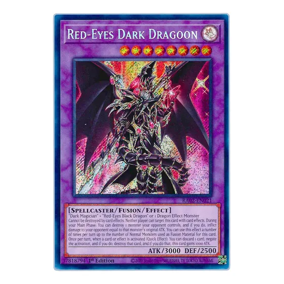 Yugi-oh! Red-eyes Dark Dragoon Ra02-en021 Secret