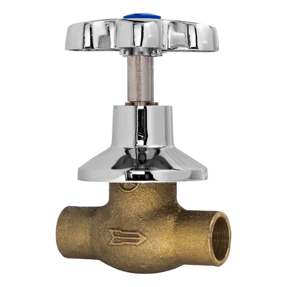 Llave Paso C/campana Cromado M Cruz Br-81 3/4
