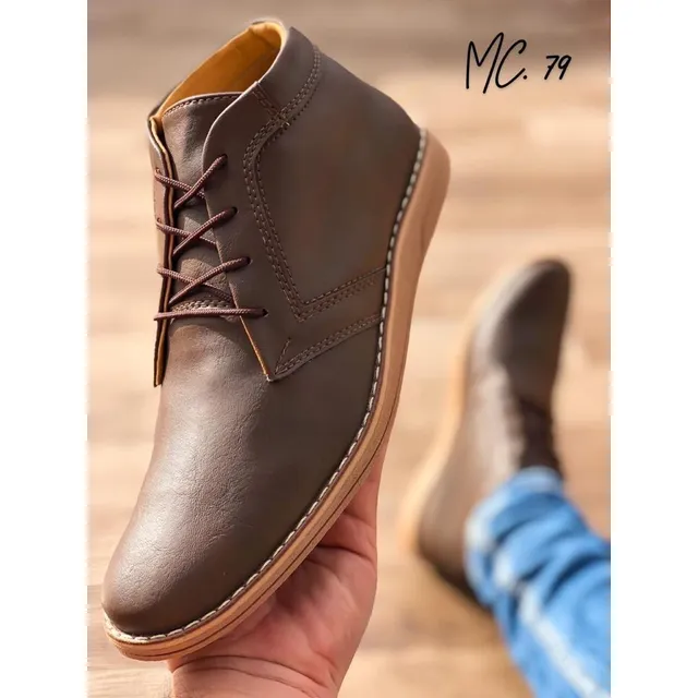 Botas Jk Carteluo Hombre Casual Alta Tacón Medio