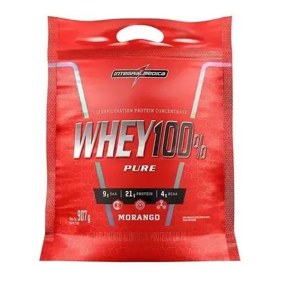 Whey Protein Refil Integral Médica 100% Pure 907g - Original