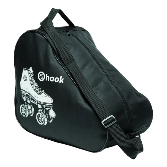 Bolso Patín Diseño Hook Color Negro Diseño De La Tela Liso