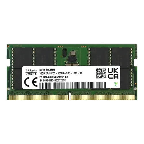 Memória RAM SK hynix 16GB DDR4 3200MHz SODIMM para Notebooks Intel