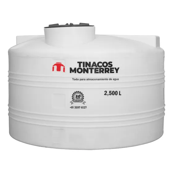 Cisterna Reforzada Tinacos Monterrey Natural 2500 Litros