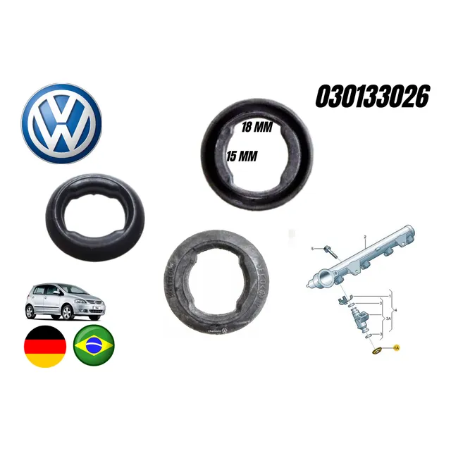 Goma Inyector Volkswagen Fox Cross Fox Space Fox