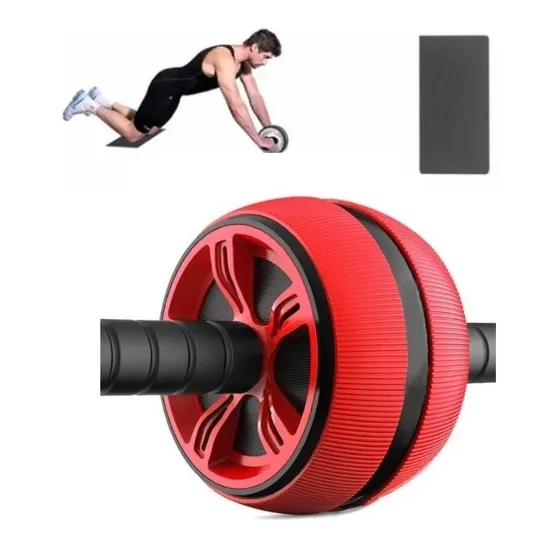 Rueda Abdominal Rodillo Grueso Tipo Barril Gym + Tapete