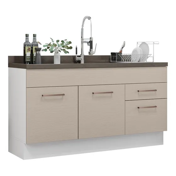 Gabinete Bajo Cocina Madesa Agata 150cm Sin Encimera Bc 02