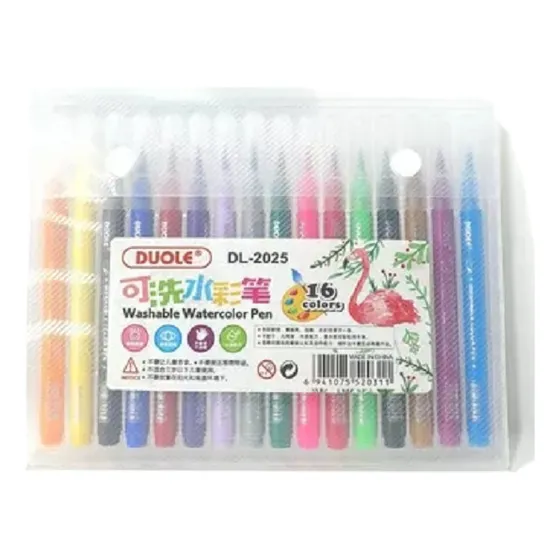 Juego De  Lápices De Acuarela Lavable  16 Colores