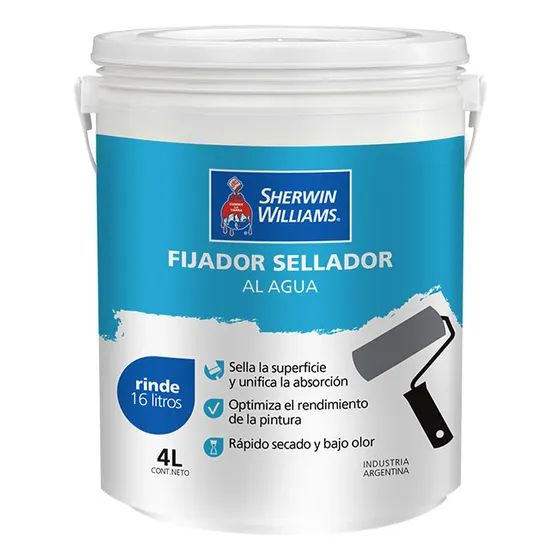 Sellador Fijador Probase Al Agua X 4lts Sherwin Williams - Prestigio